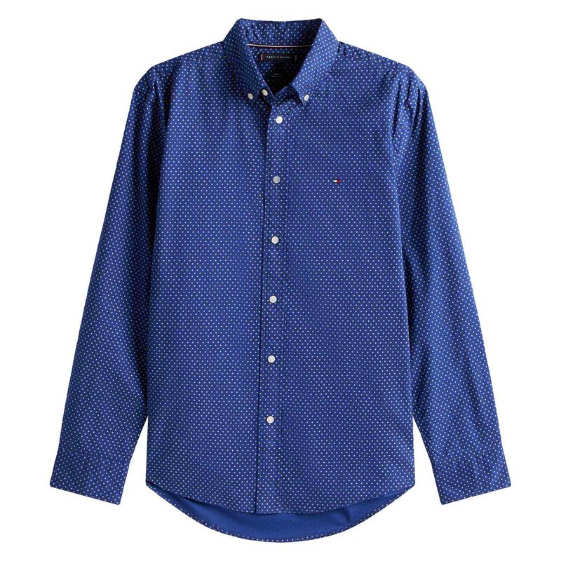 Tommy Hilfiger Flex Poplin Fake Solid Print Rf Shirt image number 0